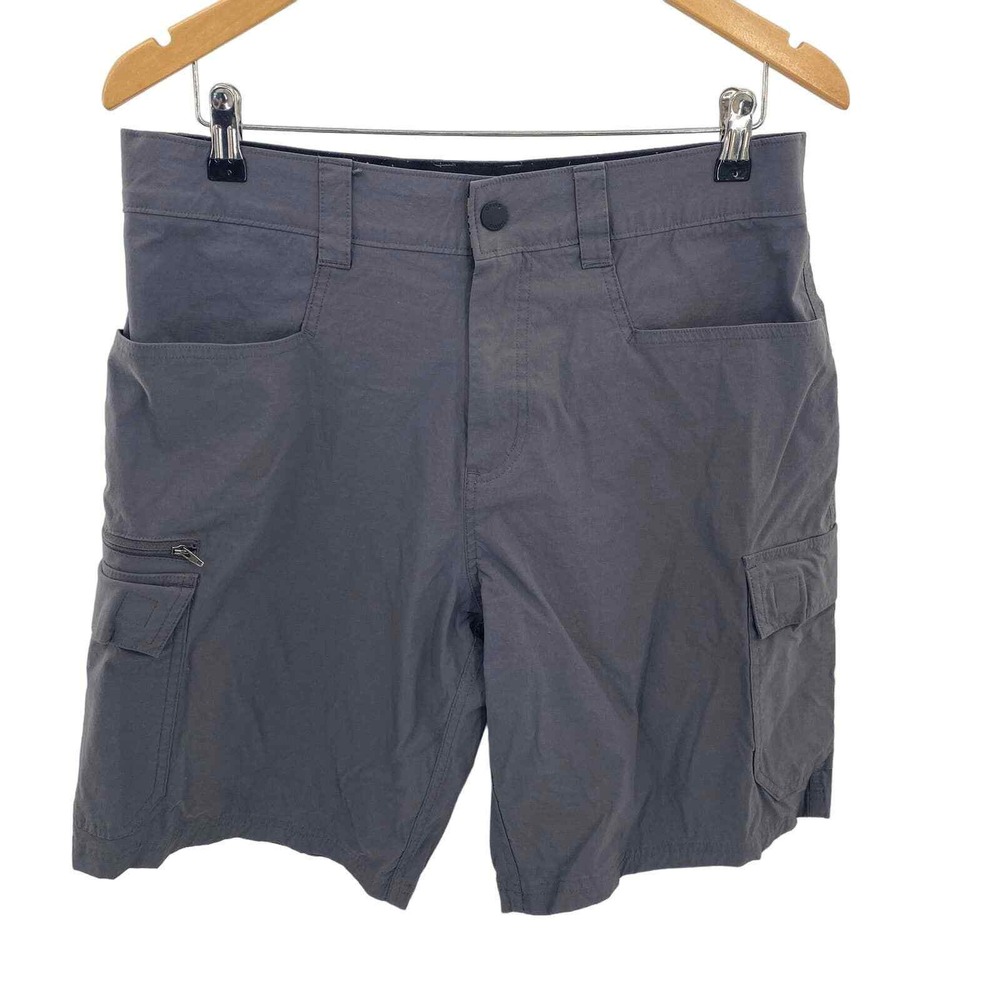 Orvis Cargo Shorts Mens 32 Gray Nylon Quick‎ Dry Pockets